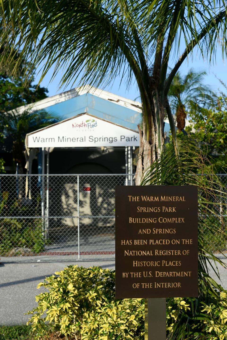 Warm Mineral Springs Park located in North Port, has been placed on the National Registry of historic places by the U.S. Department of the Interior. THOMAS BENDER/HERALD-TRIBUNE