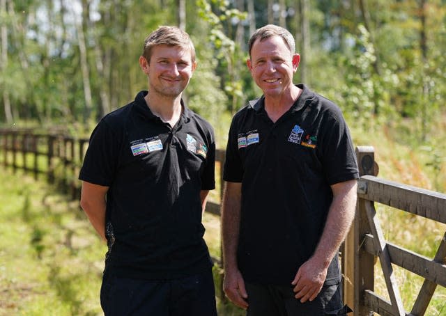 Tom Gibbs (left) and Donovan Wright (Gareth Fuller/PA)