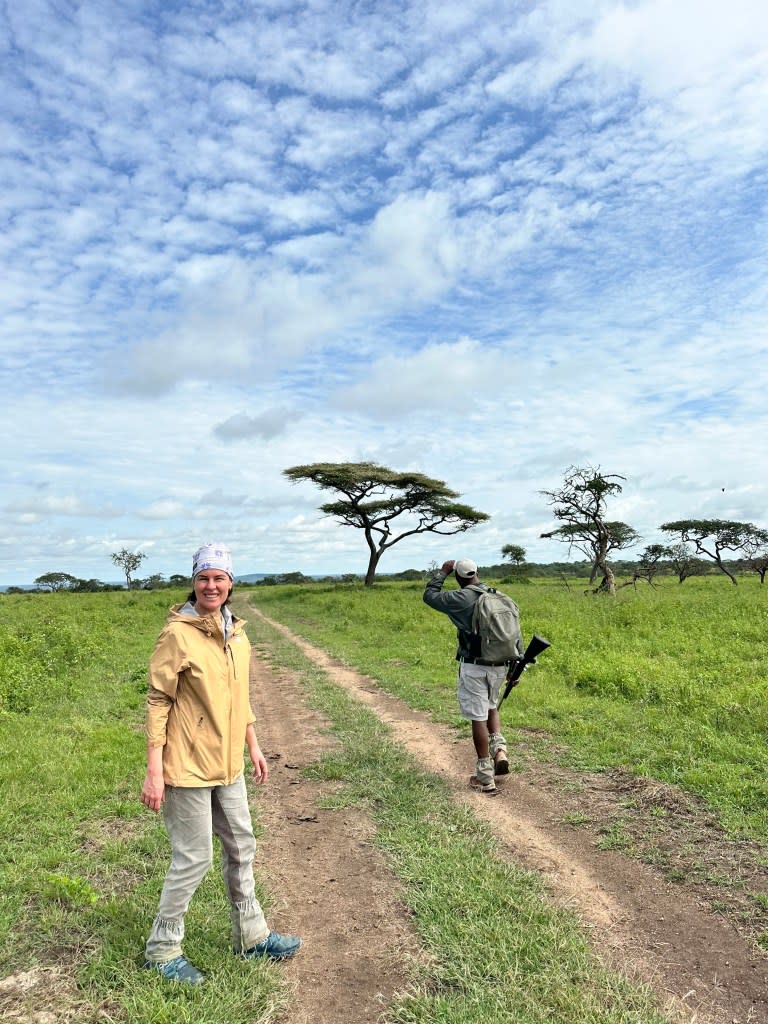 After quitting Barstool earlier this year, Ayers Badan spent time traveling in Africa. courtesy of Erika Nardini