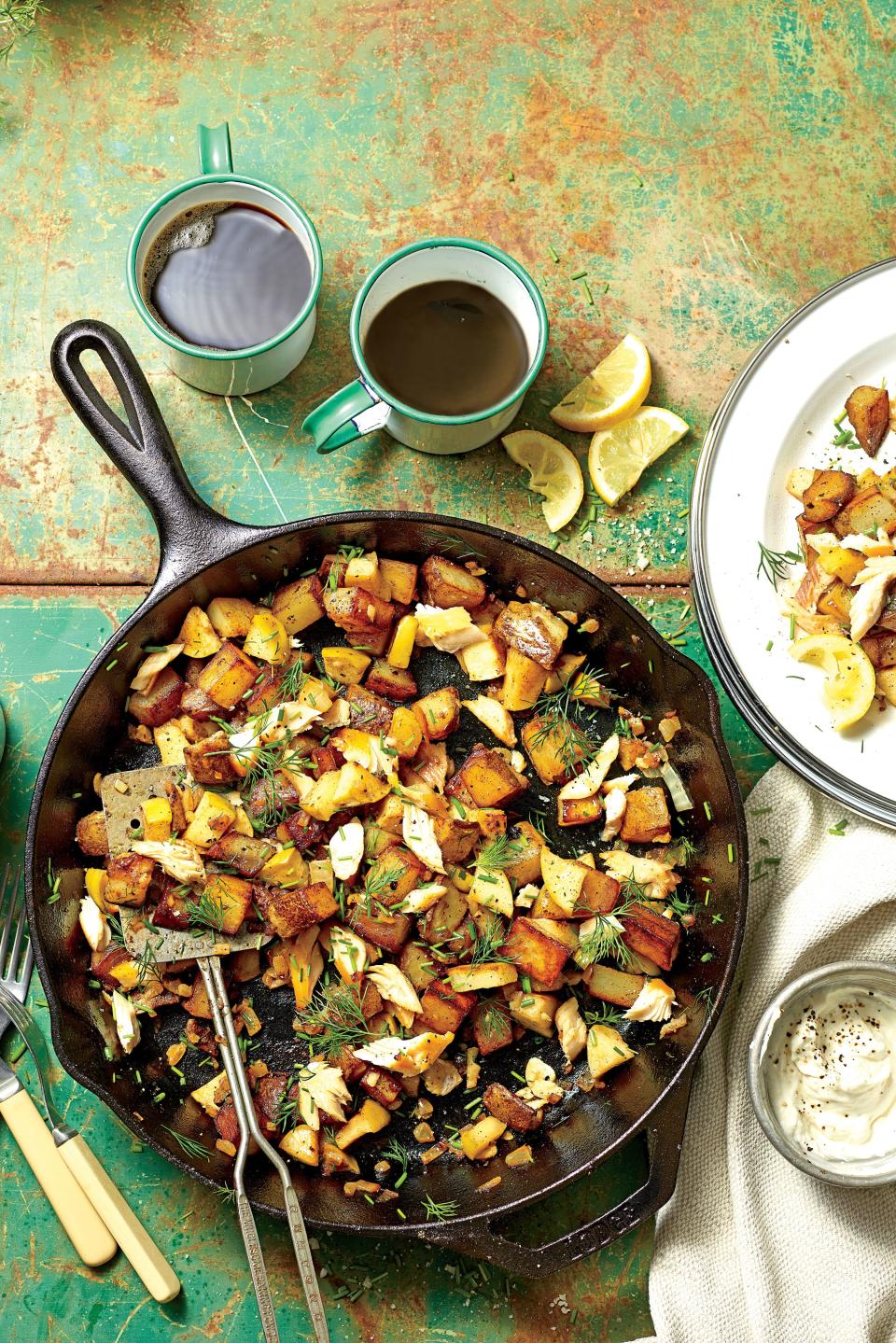 Smoked Trout-Apple Hash