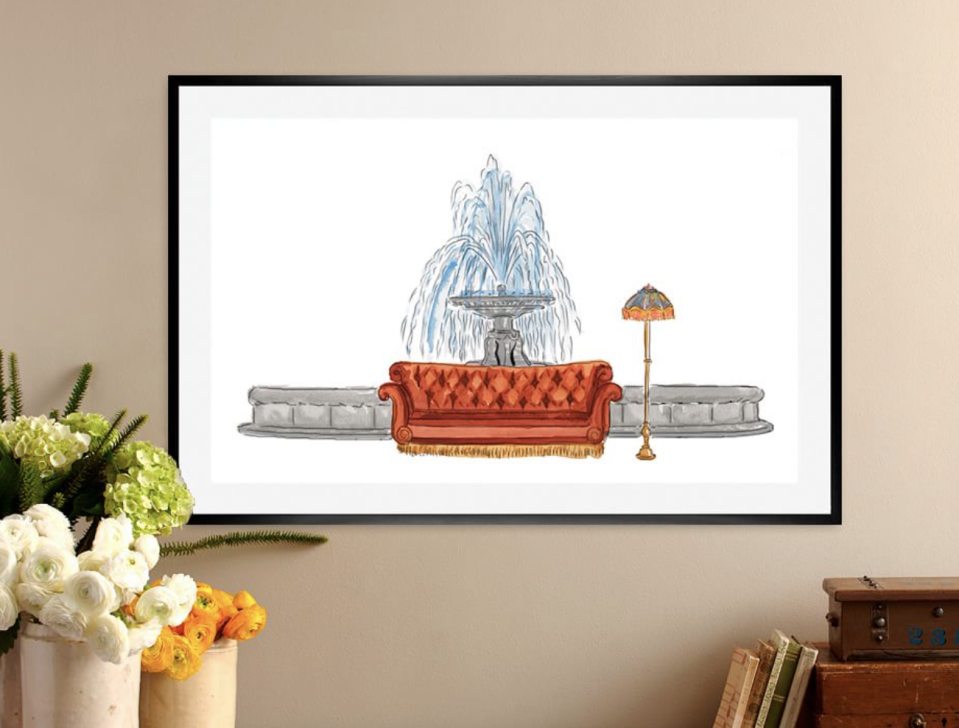 Friends Fountain Print