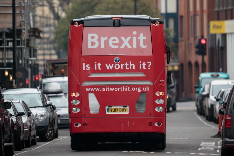 To embark on a huge and arduous national project such as Brexit requires a bit more popular consent than it got in 2016, and now it is more resented than ever (Getty Images)
