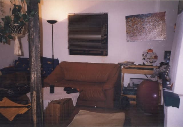 The inside of a house in Portugal linked to the suspect