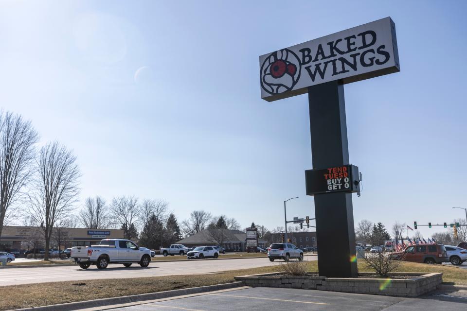 Baked Wings sits located off of East State Street on Feb. 20, 2024 in Loves Park.