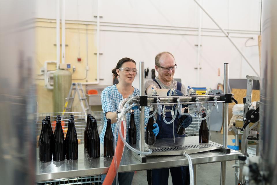 At Musings Fermentation Underground in the Newark, Delaware, area, partners Joe and Lindsay Naylor Jasper make exclusively wild and sour beers that have been spontaneously fermented in an open vessel called a coolship.