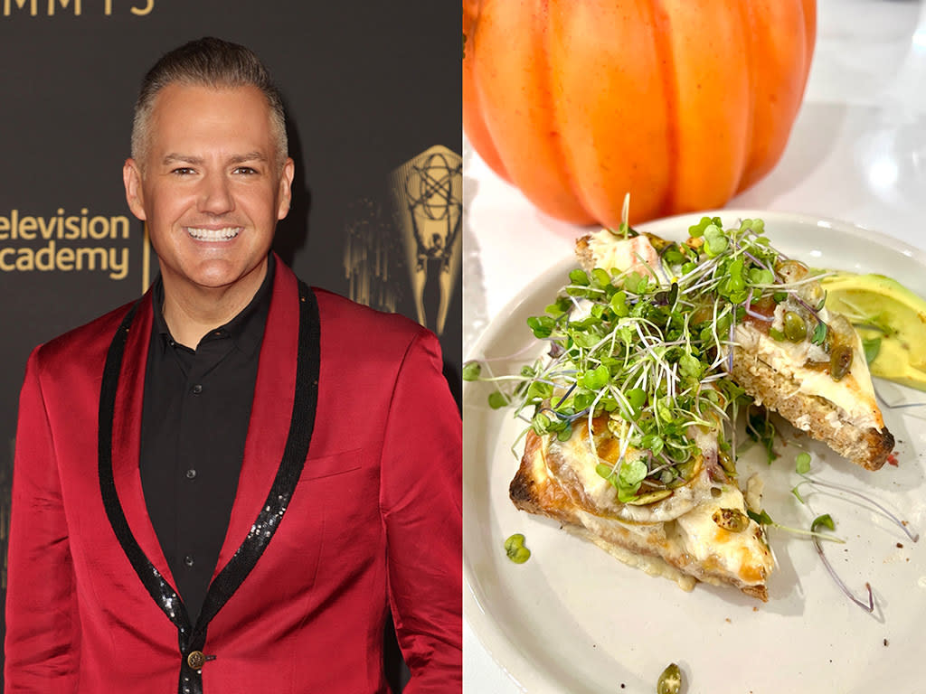 Hocus Pocus 2 is coming soon, and to celebrate all things witchy, television personality Ross Mathews created a fall-themed chicken sandwich. (Photos:  Getty, WW)