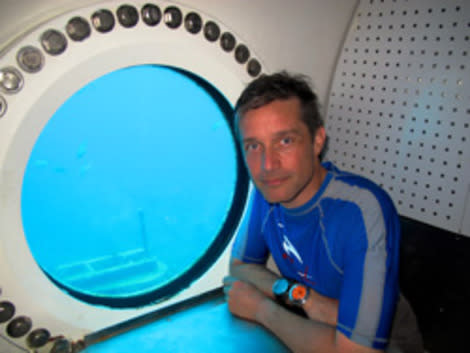 Fabien Cousteau prepares to live underwater for a month