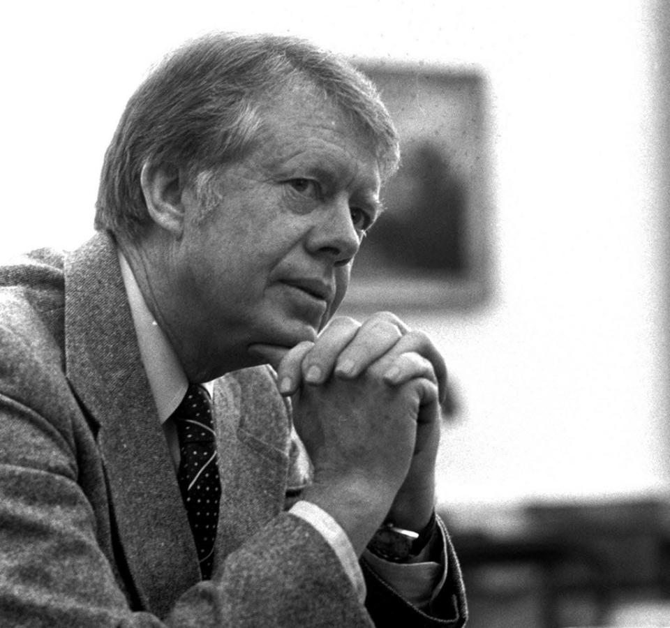 President Jimmy Carter on Jan. 24, 1977.