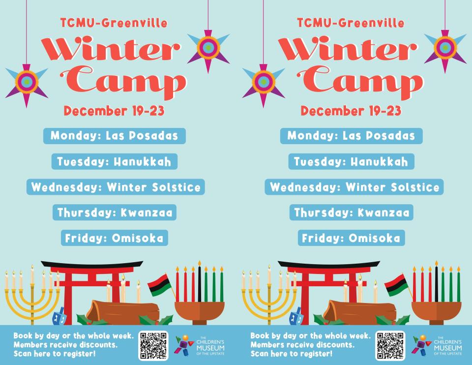 Winter Camp presented by The Children's Museum of the Upstate Dec. 19 - 23