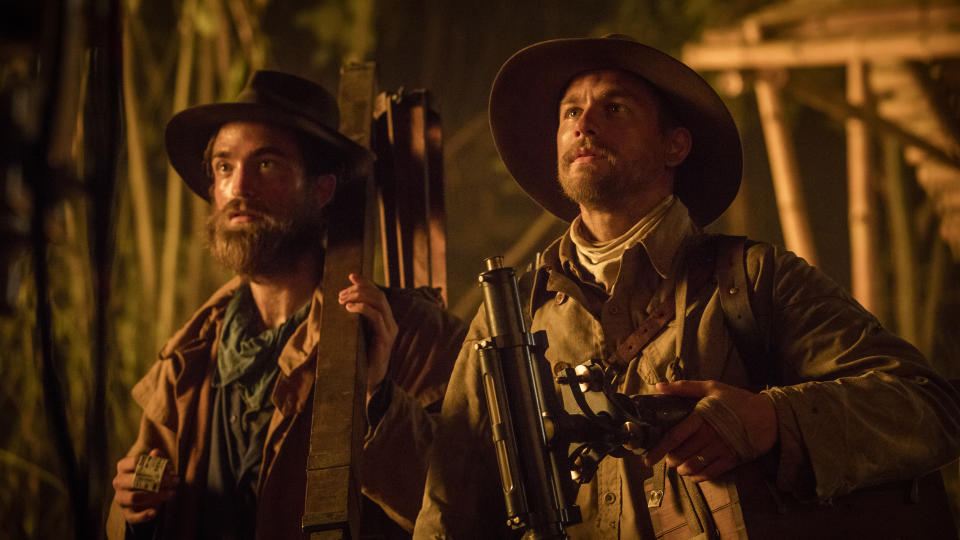 Charlie Hunnam and Robert Pattinson in The Lost City of Z