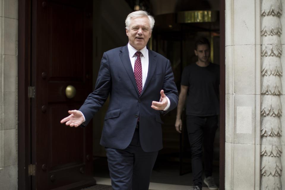 David Davis will attempt to cast a more positive spin on life in the UK after Brexit (Dan Kitwood/Getty Images)