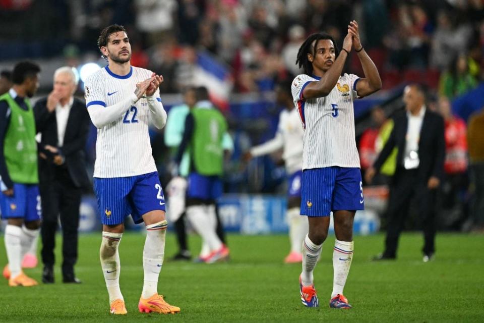 Jules Kounde put on a solid display for France against Austria. (Photo by OZAN KOSE/AFP via Getty Images)