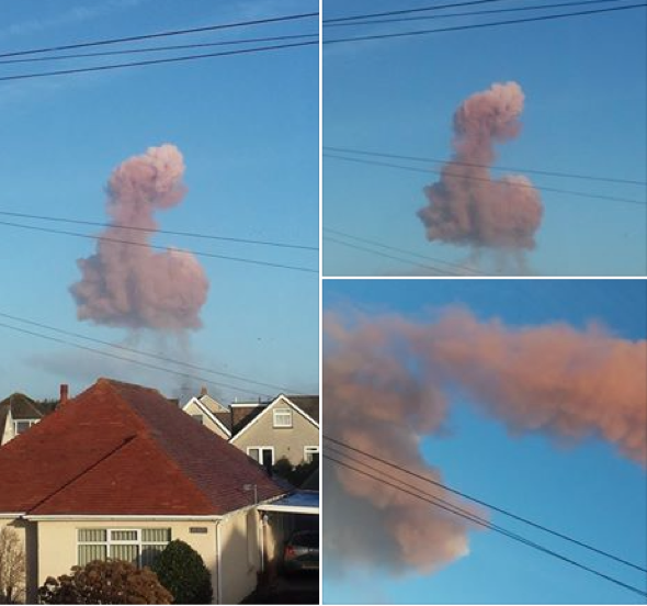 Penis-shaped cloud gets locals giggling in Wales