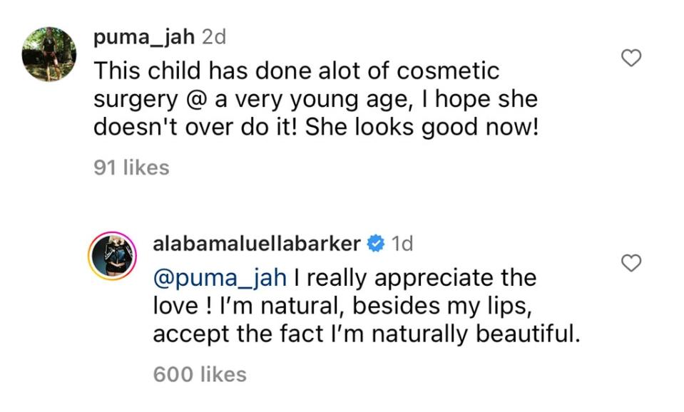 Alabama Barker, Instagram, 2024