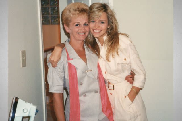 <p>Courtesy of Netflix</p> Carol Anderson and Pamela Anderson in 'Pamela, a love story'.