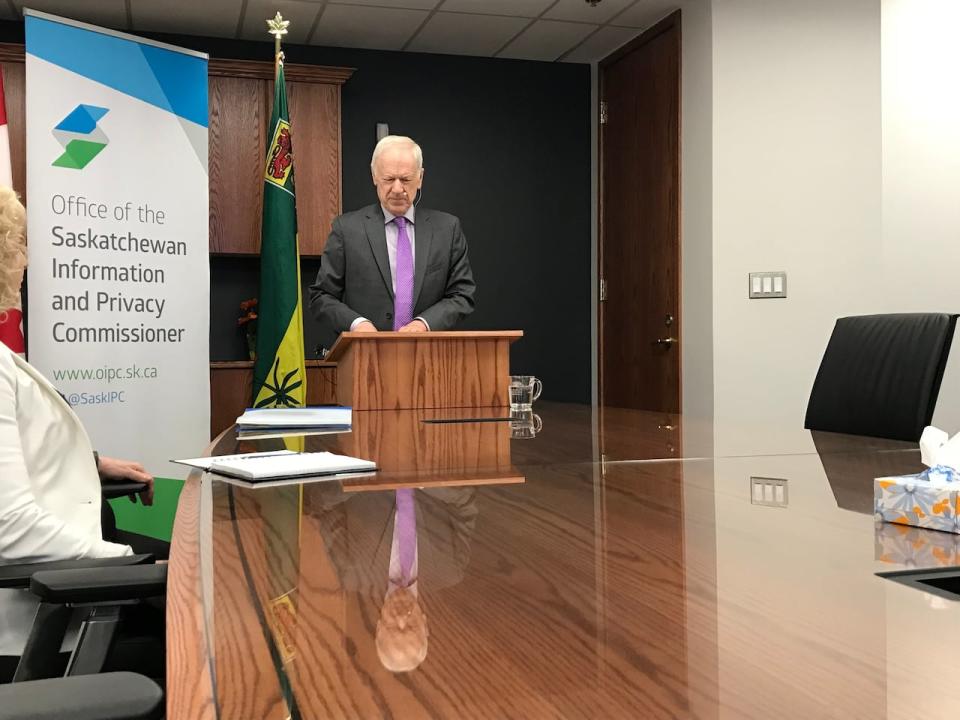 Ronald Kruzeniski, Information and Privacy Commissioner for the Province of Saskatchewan, delivered his annual report on Wednesday. 