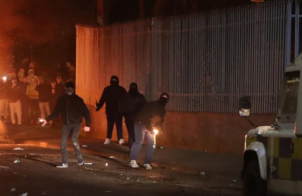 Lyra McKee was shot during protests in Londonderry on Thursday night (Picture: Niall Carson/PA Wire)