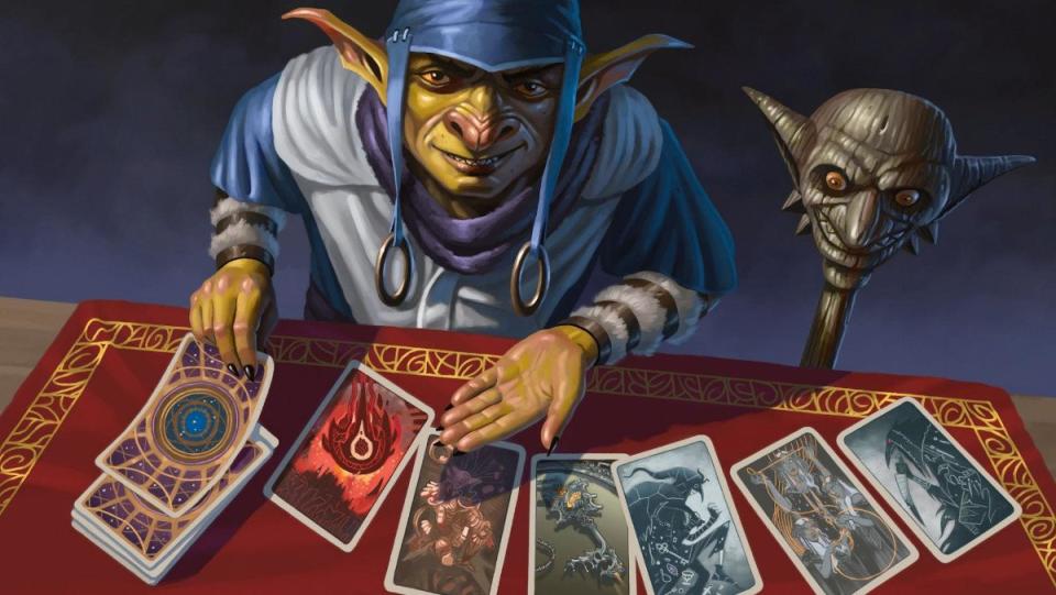 Un Personnage Avec Un Jeu De Cartes Dans Dungeons &Amp;  Dragons