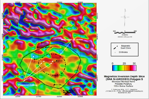 Drill Hole Locations – Montazo Porphyry Target