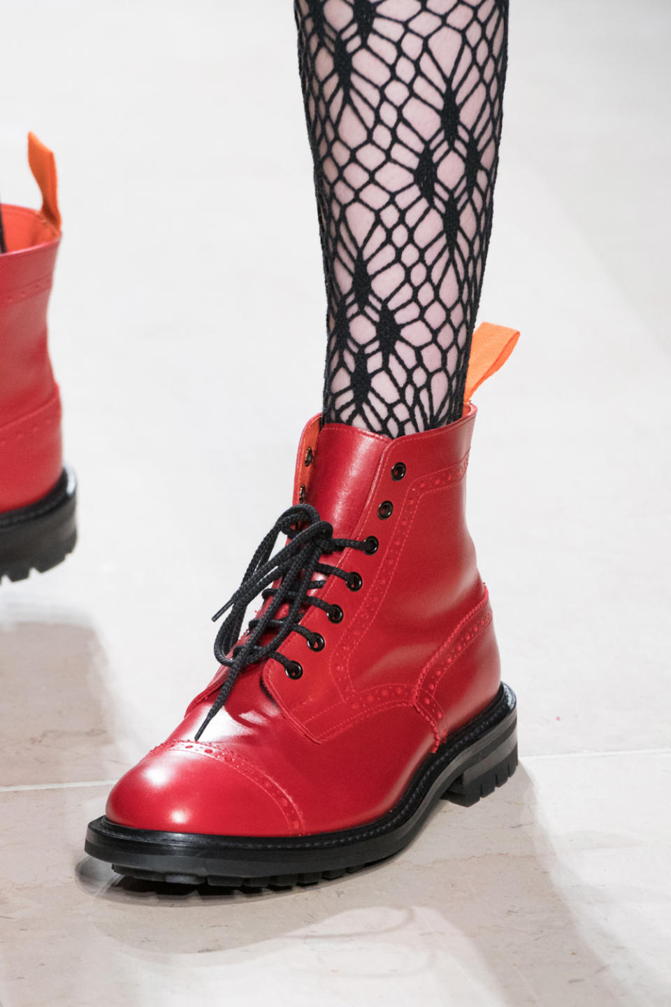 Red Combat Boots, Junya Watanabe Fall/Winter 2017