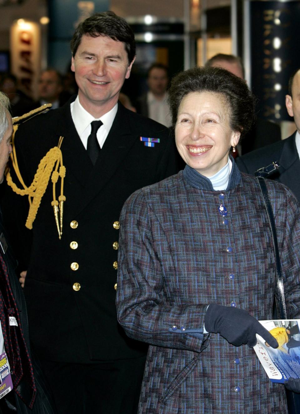 Princess Anne, As President Of The Royal Yachting Association, Attends The London Boat Show At Excel, Accompanied By Husband Tim Laurence