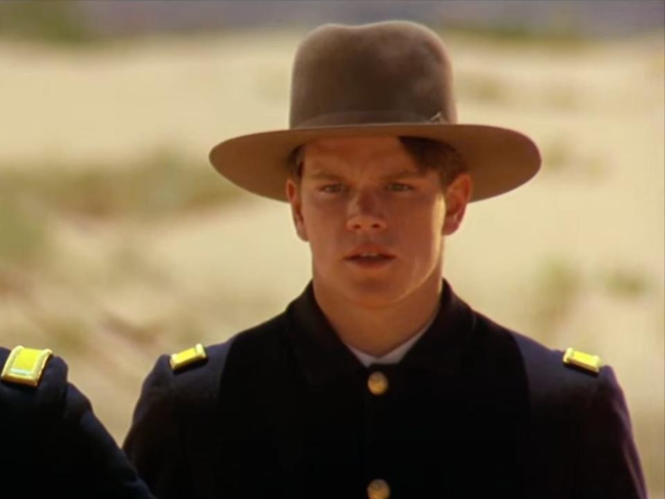 Matt Damon in "Geronimo: An American Legend" (1993).