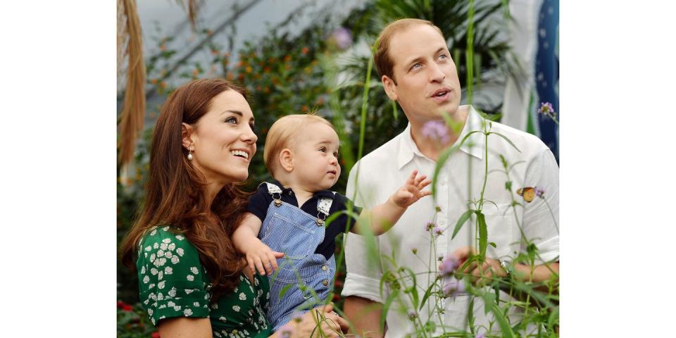 The Duchess of Cambridge, Prince George, and Prince William