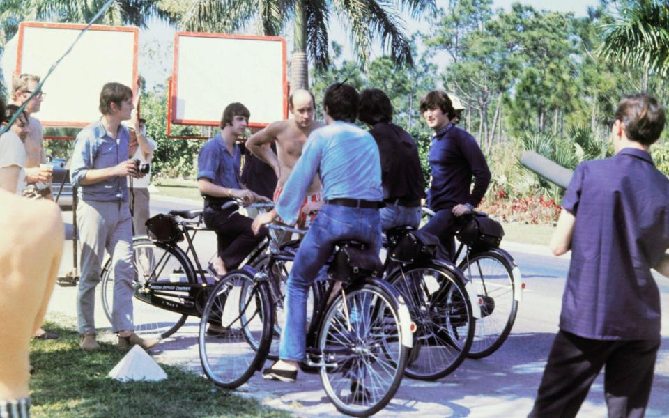 The Beatles filming Help! in the Bahamas 