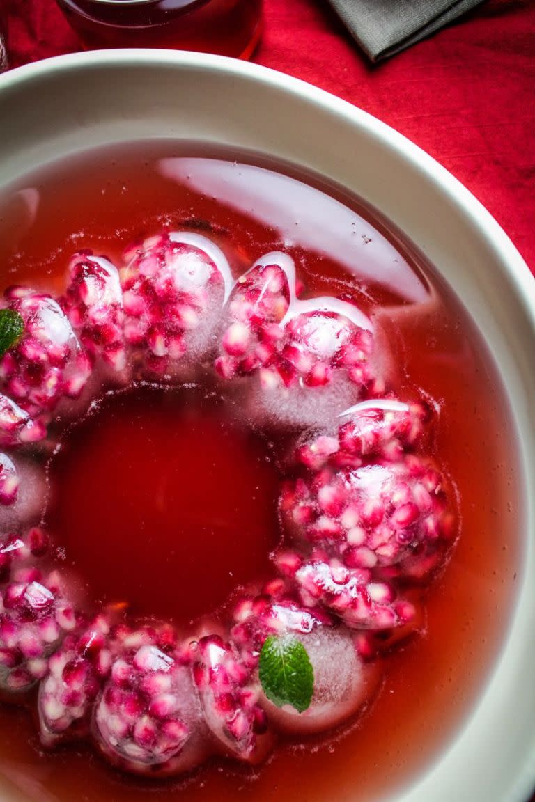 Pomegranate Mojito Punch