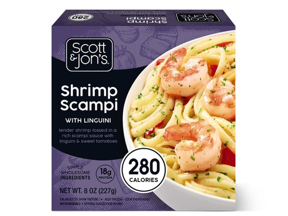 Scott & Jon's shrimp scampi with linguini