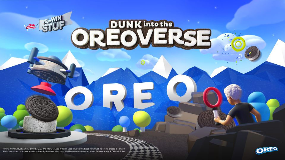 Now online is Oreoverse, a virtual online world devoted to the beloved cookies. You can visit using your Meta Quest 2 or Meta Quest Pro headsets, or via mobile phones or desktop computers by visiting OREOVERSE.OREO.com.