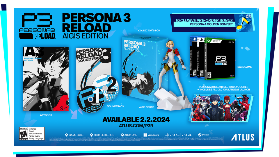 Todo esto inclurá la Persona 3 Reload Aigis Edition