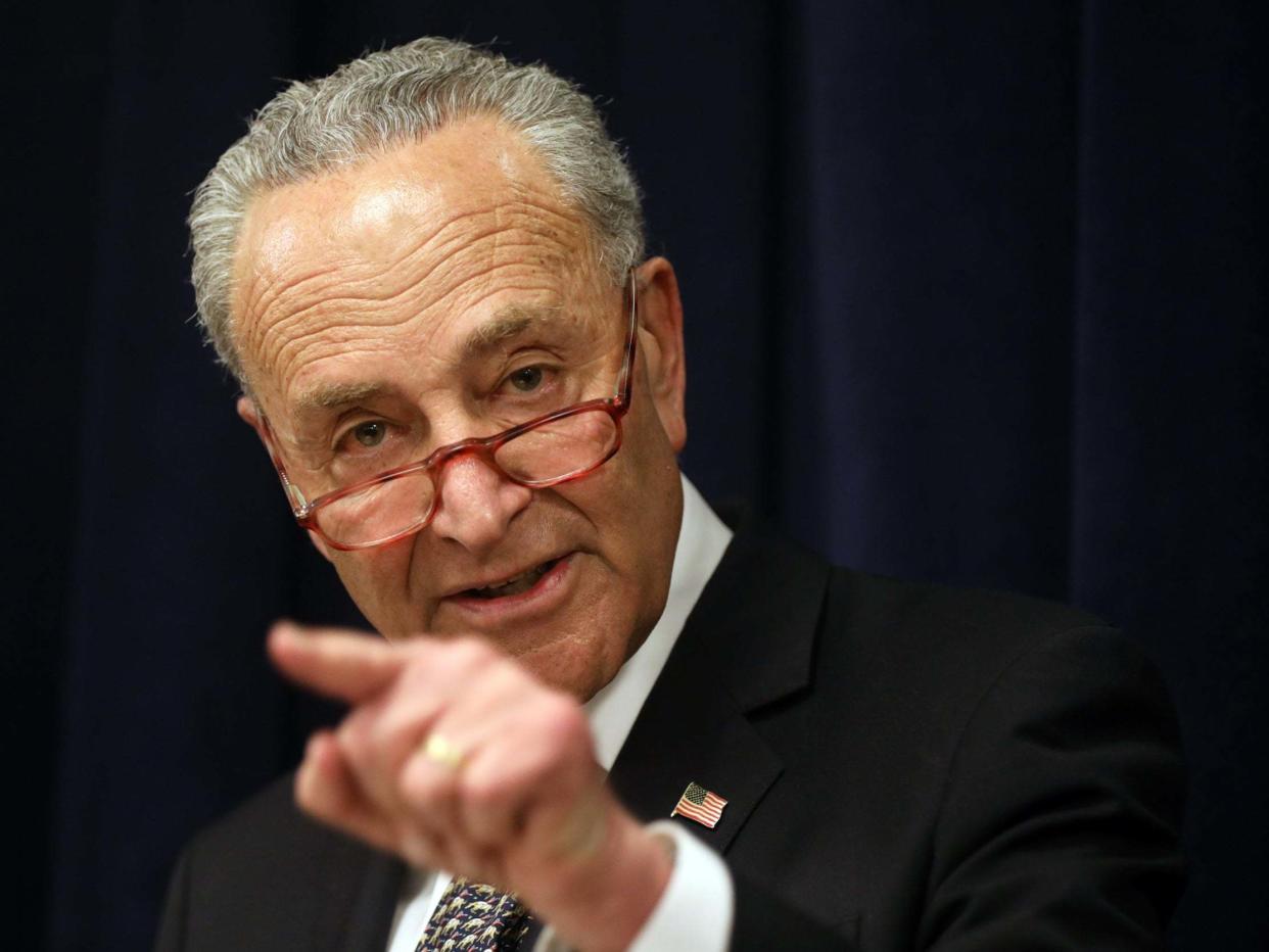 Chuck Schumer says published emails help make 'the strongest case yet for a Senate trial to include the witnesses and documents we have requested': Getty