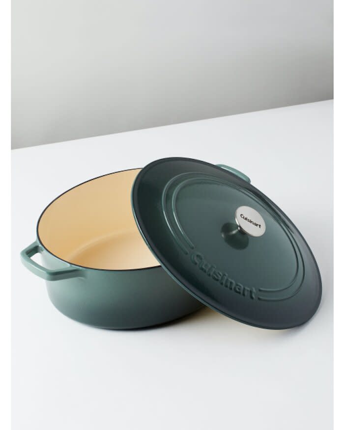 HomeGoods Cast Iron Dutch Oven in dark green