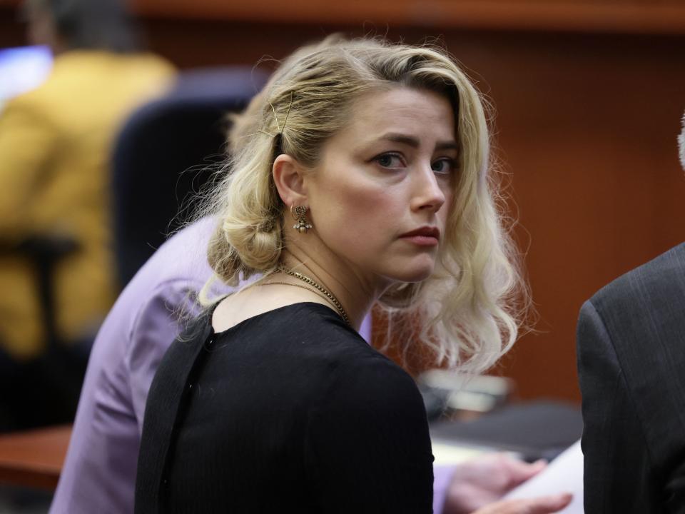 Amber Heard in court