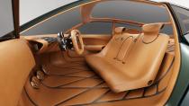 <p>The interior is covered in Cognac leather and is even more forward-thinking in design than the exterior, having been designed like a space-constrained luxury apartment in a city.</p>