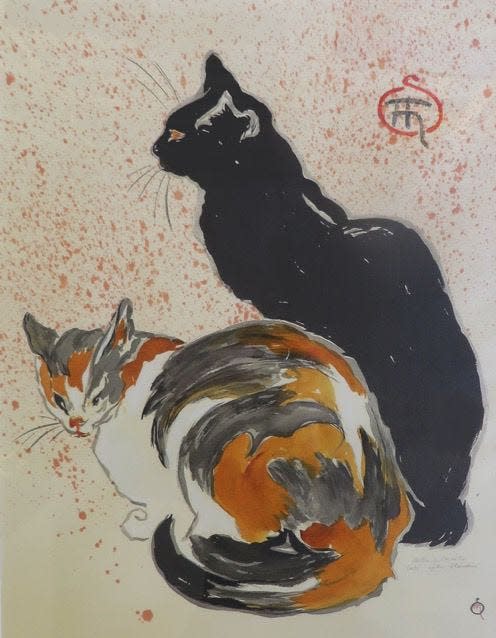 “Cats after Théophile Steinlen,” by 2017 Best in Show winner Bettie Sarantos.