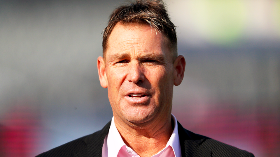 Shane Warne (pictured) during broadcast.