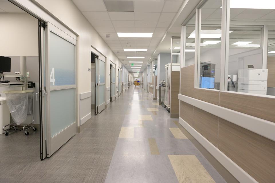 A look inside the Bon Secours St. Francis Downtown Hospital emergency room. The 45,000 square foot emergency department opened Nov. 30, 2021.