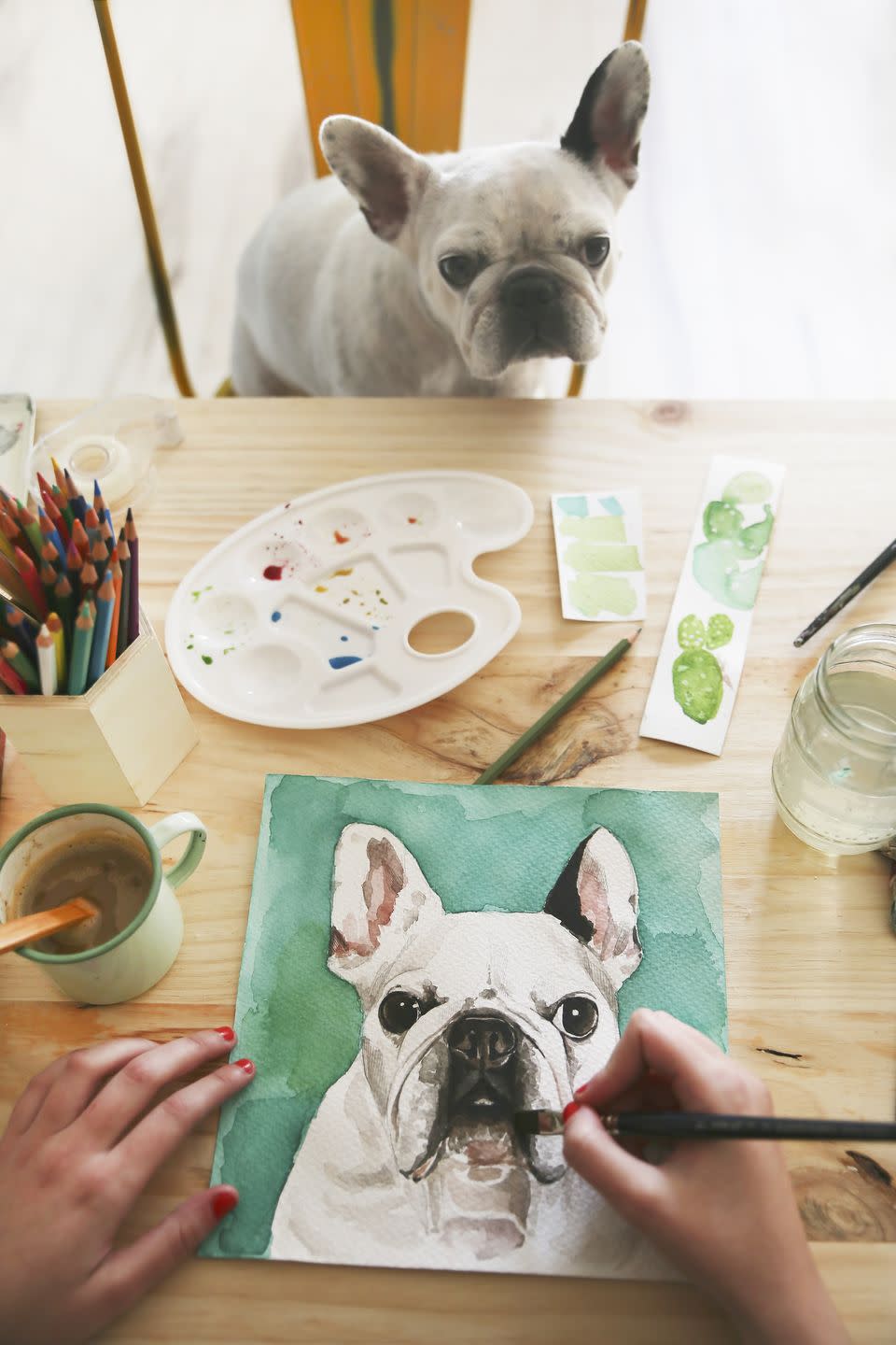 WITH YOUR MOM: Try a paint-and-sip class.