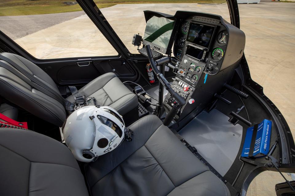 The newer Robinson R66 is about half as expensive to fly and maintain as the previous helicopter that will be retired, a 2014 MD500E.