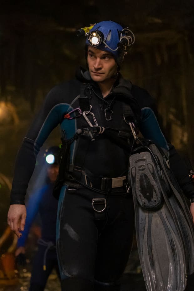 Tom Bateman as a rescue diver in Ron Howard's "Thirteen Lives"<p>Vince Valituli/MGM Pictures</p>