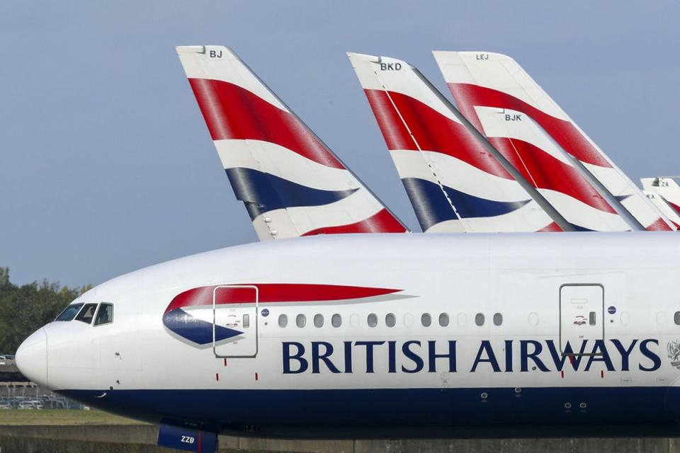 British Airways (Steve Parsons/PA) (PA Wire)