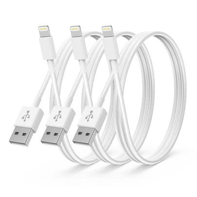 If your phone charger is always breaking, grab this pack of three charging cables for 15% and always have a back-up just in case