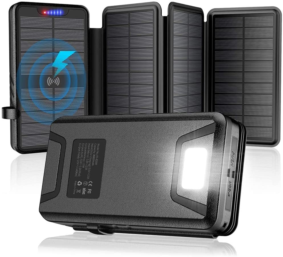portable solar phone chargers, qisa solar portable charger