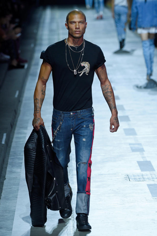 Jeremy Meeks Walks For Philipp Plein NYFW Show!