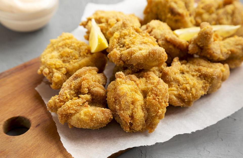 <p>In the freezer, fried chicken is good for four months. That’s a lot of delicious dinners to look forward to. And while fried chicken may not be the healthiest dish, one <a href="https://www.thedailymeal.com/cook/reasons-grandma-was-best-cook?referrer=yahoo&category=beauty_food&include_utm=1&utm_medium=referral&utm_source=yahoo&utm_campaign=feed" rel="nofollow noopener" target="_blank" data-ylk="slk:kitchen hack grandma taught you;elm:context_link;itc:0;sec:content-canvas" class="link ">kitchen hack grandma taught you</a> is to not be afraid of a little fat.</p>