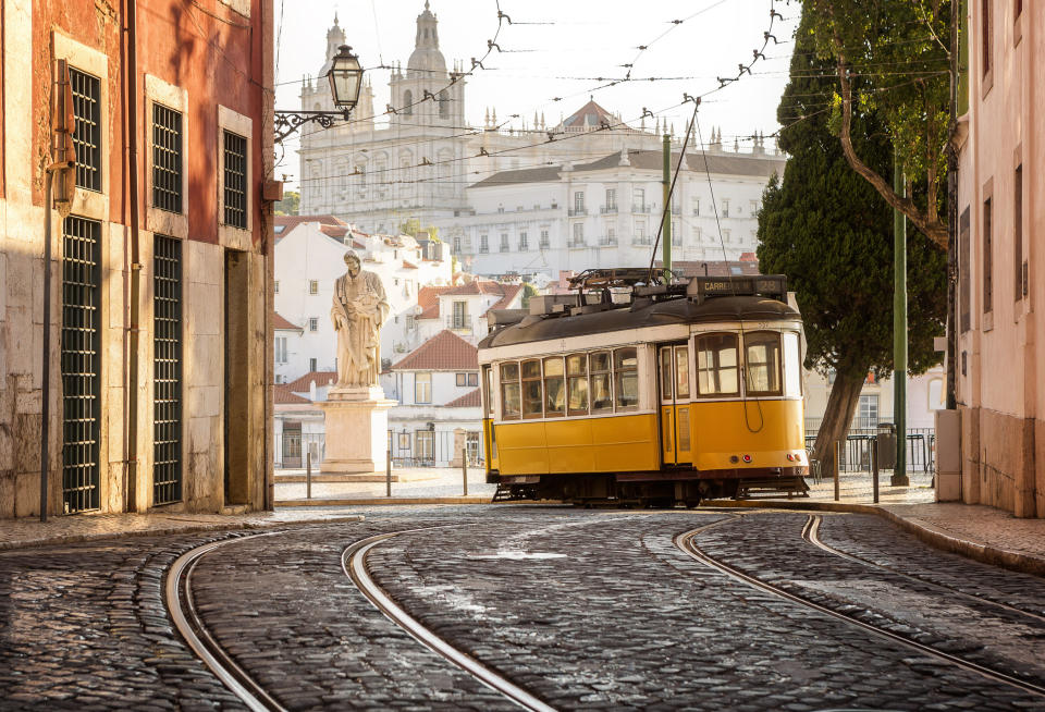 A trolley car in Portugal