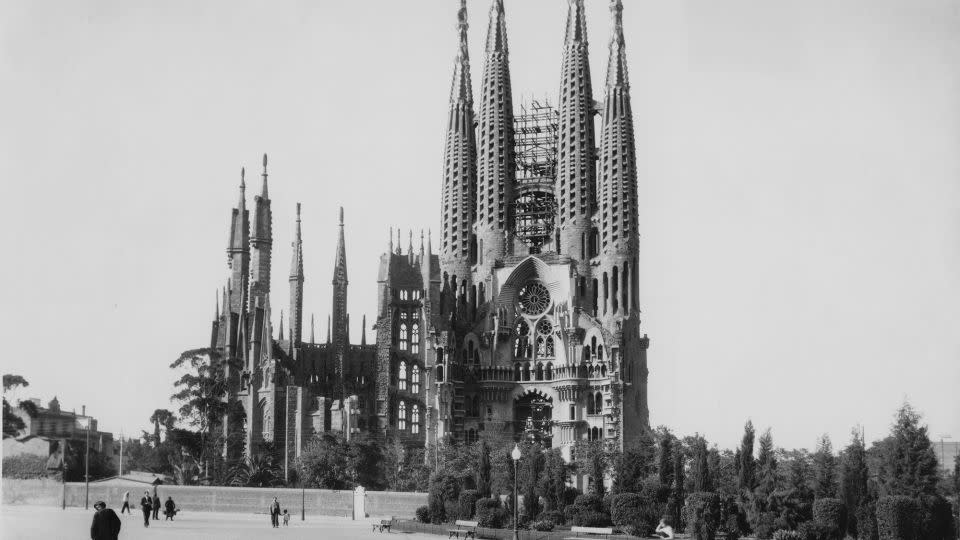 The Sagrada Familia pictured in 1940 - Hulton Archive/Getty Images