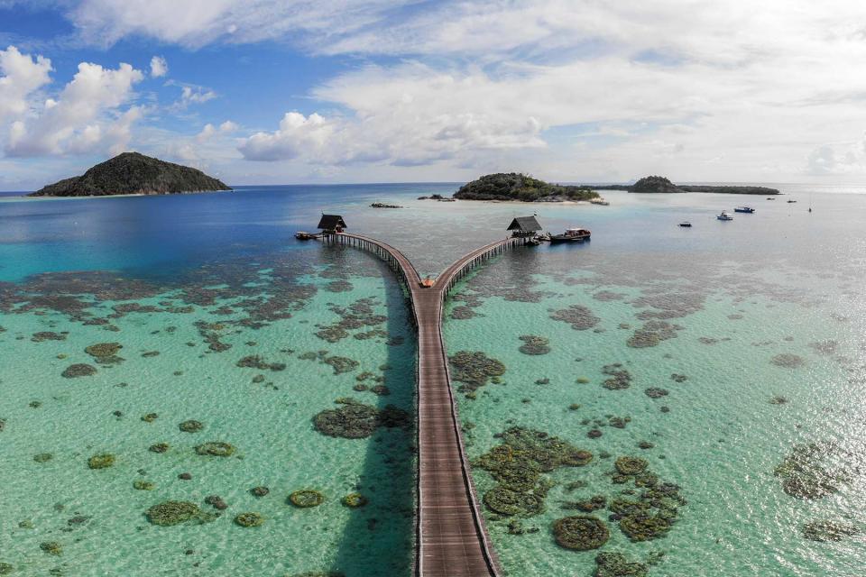 Pier Bawah Islands in the Anambas, Indonesia